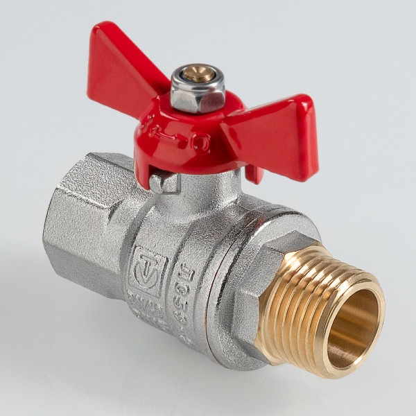 Кран 3/4" ВН шаровый Valtec ГОСТ (красная бабочка) VT.418.N.05 Кран 3/4" ВН шаровый Valtec ГОСТ (красная бабочка) VT.418.N.05