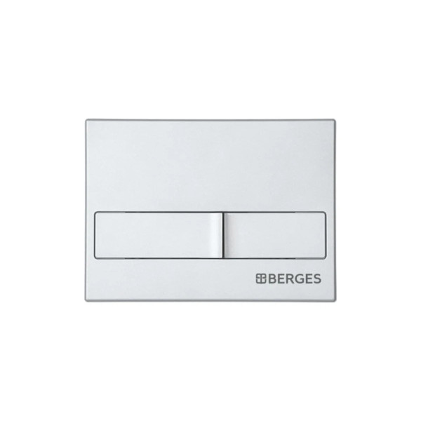 Комплект инсталляция с унитазом Berges Novum кнопка L2 матовый хром, унитаз Vita Rimless 49 см, сиденье с soft-close (043374)