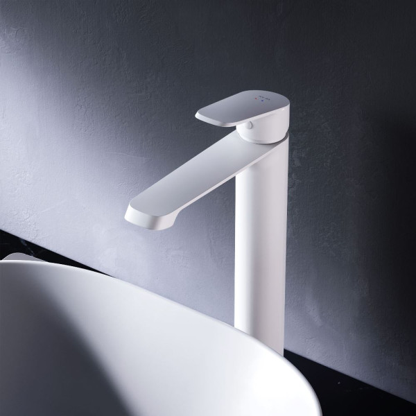 Смеситель для раковины AM.PM Func высокий белый (F8F92033)