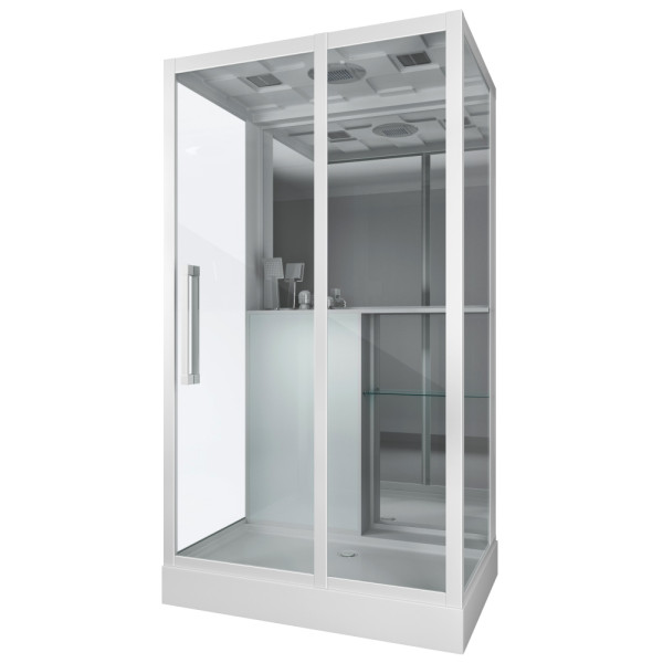 Душевая кабина Grossman 120x82 стекло прозрачное, профиль белый (GR-167) Душевая кабина Grossman 120x82 стекло прозрачное, профиль белый (GR-167)