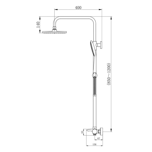 Душевая система Aquanika Termo хром (AQT2314CR)