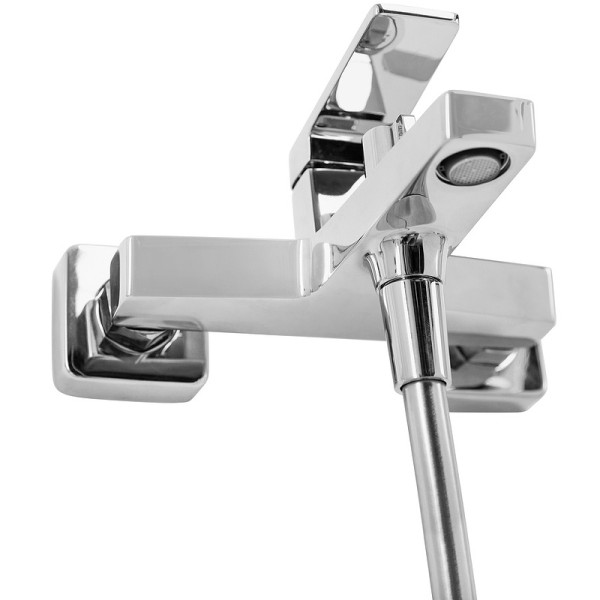 Смеситель для ванны и душа BelBagno Ardente с ручным душем, шлангом и держателем, хром (ARDENTE-VASM-CRM)