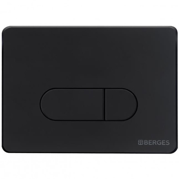 Комплект инсталляция с унитазом Berges Novum525 c с кнопкой D5 черная Soft Touch, унитаз VENTAS Rimless, сиденье Ventas Slim SO (043238)