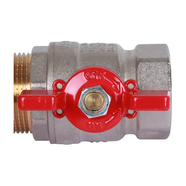 Кран 1" НН шаровый Rommer (ГОСТ, красная бабочка) RBV-0007-2410225 Кран 1" НН шаровый Rommer (ГОСТ, красная бабочка) RBV-0007-2410225