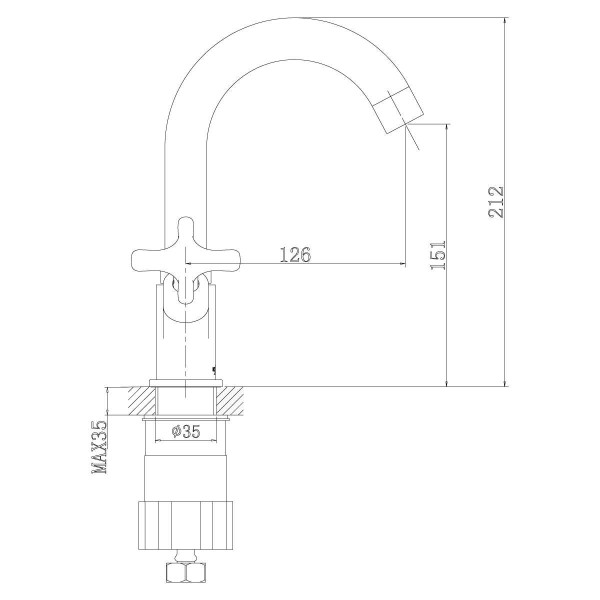 Смеситель для раковины Rossinka RS39-62U (RS39-62U)