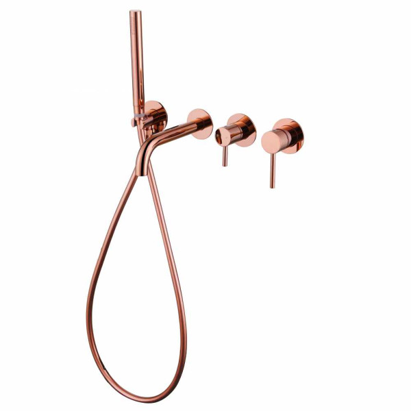 Смеситель для ванны и душа Abber Wasser Kreis розовое золото (AF8130RG)