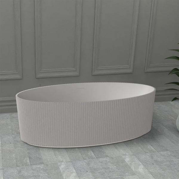 Ванна из искусственного камня Abber Stein 180x85 белая матовая (AS9627) Ванна из искусственного камня Abber Stein 180x85 белая матовая (AS9627)