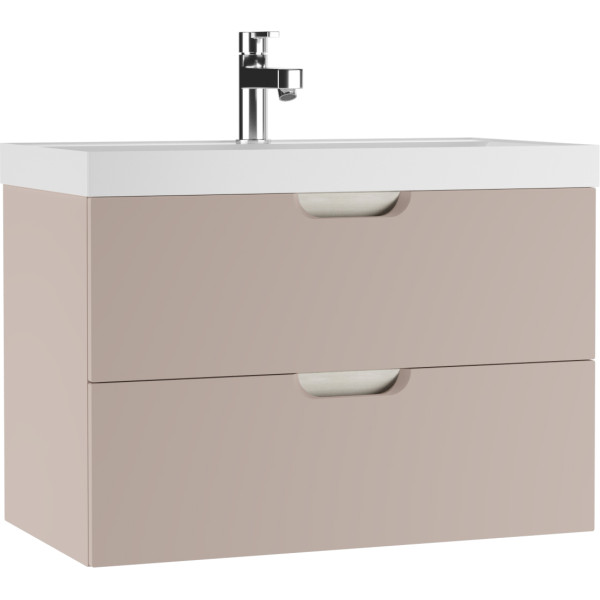 Тумба подвесная под умывальник Classica 80 Dune Латте В2 Домино (DD2509T)