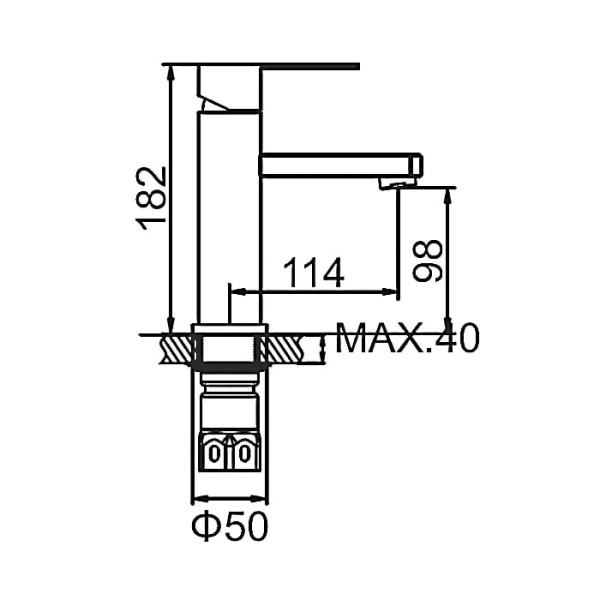 Смеситель для раковины Ledeme хром (L71033) Смеситель для раковины Ledeme хром (L71033)