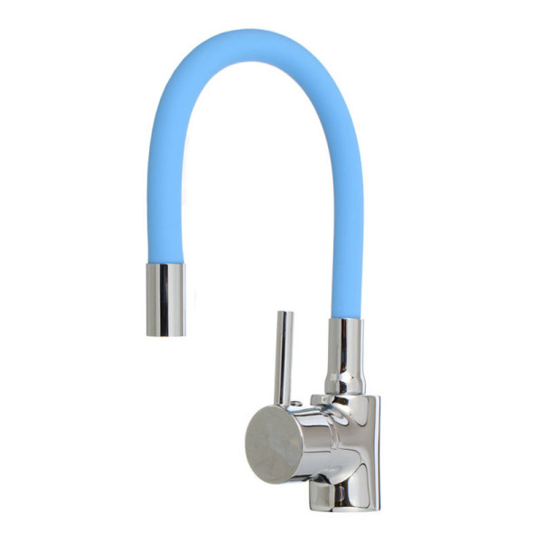 Смеситель для кухни Ex-promt Kitchen с гибким изливом, хром (Ex125.4-11 light blue) Смеситель для кухни Ex-promt Kitchen с гибким изливом, хром (Ex125.4-11 light blue)