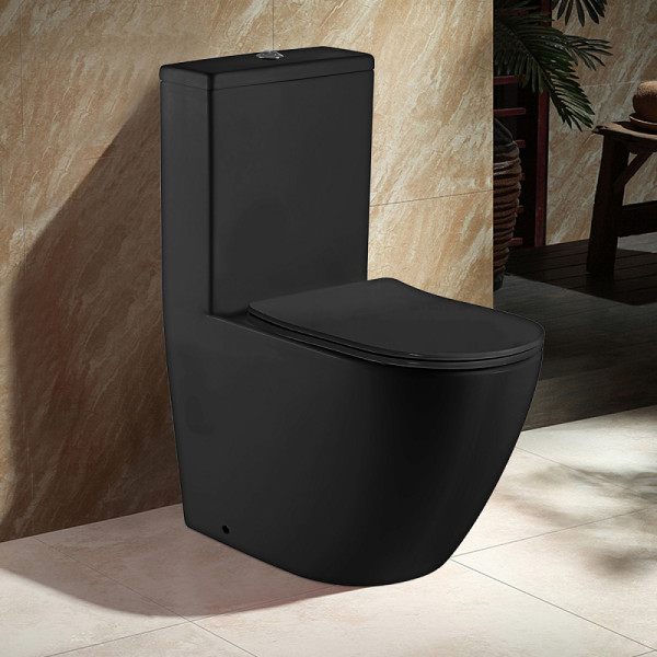 Унитаз-моноблок Morado безободковый с сиденьем микролифт 680x370х830 (AZ-1001MB)