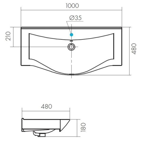 Тумба-умывальник Aquaton Беверли 100/1WH302502 Раковина Беверли 100 (1A2367K0BV010)
