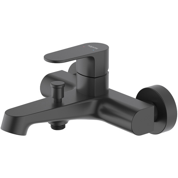 Смеситель для ванны и душа Aquatek Оберон черный матовый (AQ1240MB) Смеситель для ванны и душа Aquatek Оберон черный матовый (AQ1240MB)