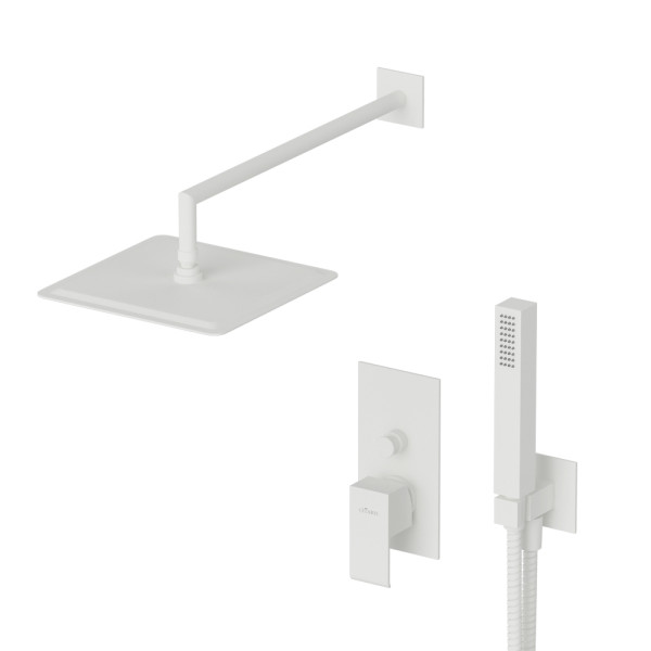 Система душевая Cezares Porta белый матовый (PORTA-DSIPQ-30-BIO)