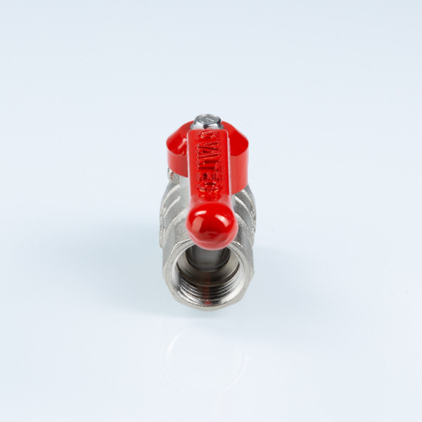 Кран 1/2" ВВ шаровый Valtec Стандарт никелированный (ГОСТ, красная ручка) VT.120.N.04 Кран 1/2" ВВ шаровый Valtec Стандарт никелированный (ГОСТ, красная ручка) VT.120.N.04