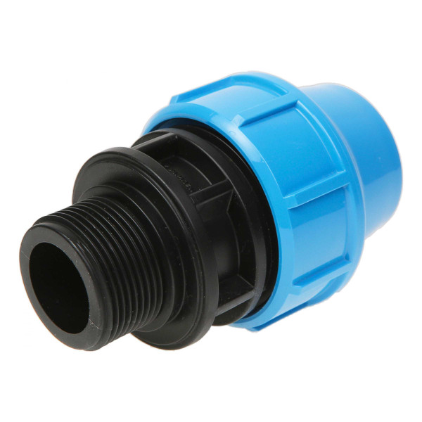 Соединение прямое 40*1 1/4"Н Джилекс (для п/э трубы, PP) (9147) Соединение прямое 40*1 1/4"Н Джилекс (для п/э трубы, PP) (9147)