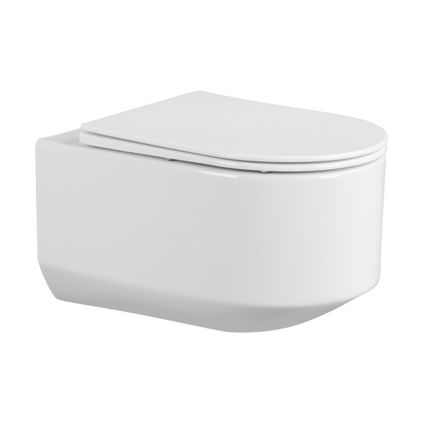 Унитаз подвесной Abber Bequem безободковый, смыв торнадо белый (AC1130) Унитаз подвесной Abber Bequem безободковый, смыв торнадо белый (AC1130)