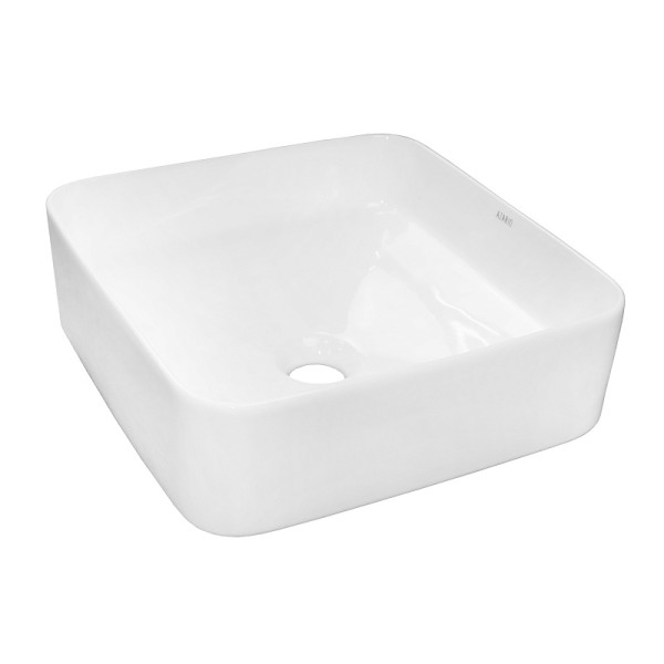 Раковина накладная Azario 37,5x37,5x13,5 белая глянцевая (AZ-2283)