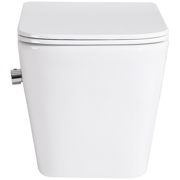 Унитаз подвесной BelBagno Due безободковый с функцией биде и смесителем (BB3103CHR-BS/SC) Унитаз подвесной BelBagno Due безободковый с функцией биде и смесителем (BB3103CHR-BS/SC)