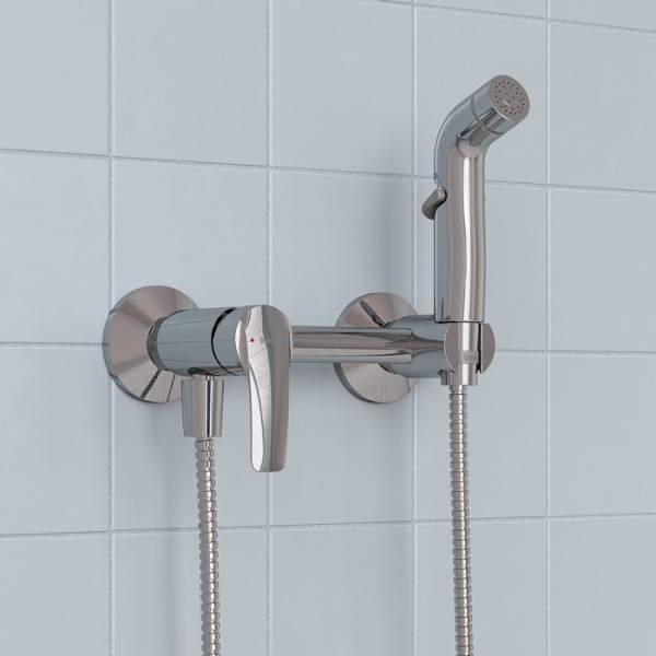 Смеситель с гигиеническим душем Iddis Ray хром глянцевый (RAYSB00i08)