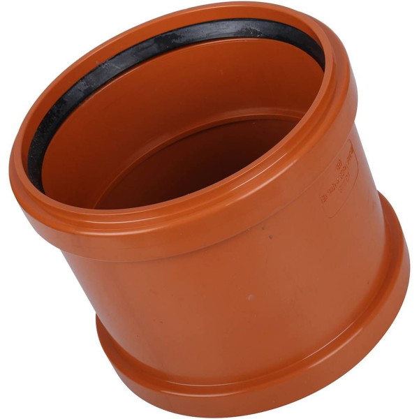 Муфта 160 двойная с упором Sinikon НПВХ для наружной канализации (22200.R.B) Муфта 160 двойная с упором Sinikon НПВХ для наружной канализации (22200.R.B)