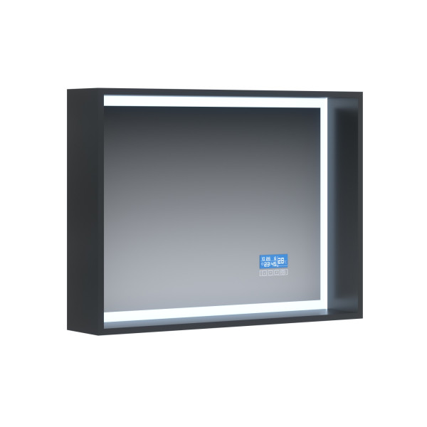 Зеркало BandHours Bellona 800х150х600 с подсветкой и часами (Bel800.11 03) Зеркало BandHours Bellona 800х150х600 с подсветкой и часами (Bel800.11 03)
