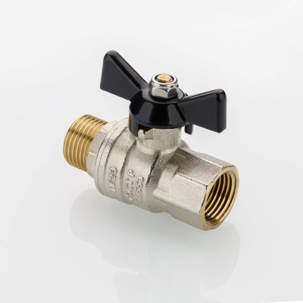 Кран 1/2" ВН шаровый Valtec Perfect-ГОСТ (черная бабочка) VT.418.N.04