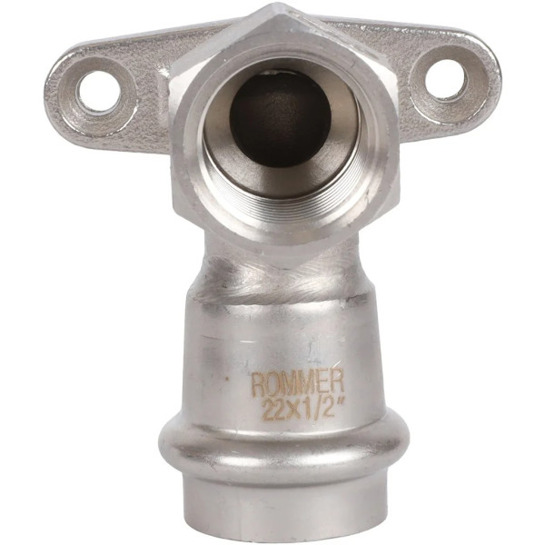 Водорозетка 22х1/2"В Rommer из нержавеющей стали (пресс) (RSS-0011-002212) Водорозетка 22х1/2"В Rommer из нержавеющей стали (пресс) (RSS-0011-002212)