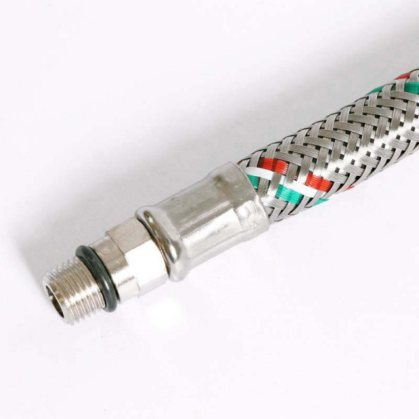 Подводка гибкая для смесителя Uni-Fitt 500 мм 1/2"*М10х1 DN 8 оплётка из нерж. стали (502S2805) Подводка гибкая для смесителя Uni-Fitt 500 мм 1/2"*М10х1 DN 8 оплётка из нерж. стали (502S2805)