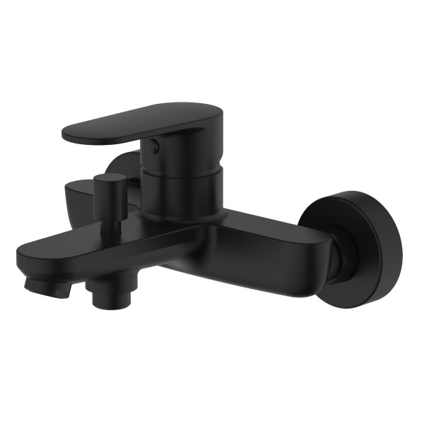 Смеситель для ваны и душа Aquatek Ника черный матовый (AQ1840MB) Смеситель для ваны и душа Aquatek Ника черный матовый (AQ1840MB)