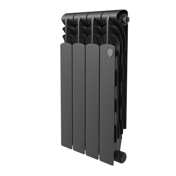 Радиатор биметаллический Royal Thermo Revolution B 500 Чёрный (4 секции) (RTRBB3050004)