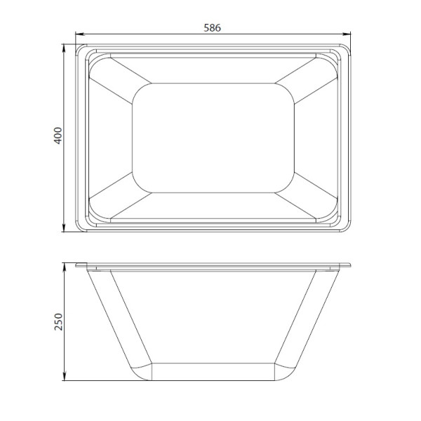 Контейнер с крышкой для ванны AM.PM Gem (W90A-070-070W-C)