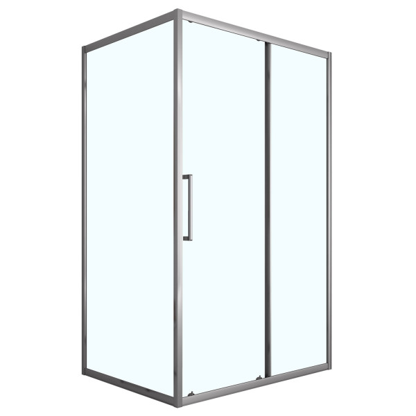 Душевой уголок Loranto 90x120x190 стекло прозрачное, профиль серый матовый (CS-AB02GG-129)