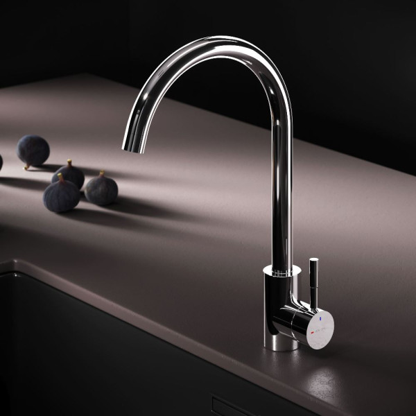 Смеситель для кухни AM.PM X-Joy S с С-изливом хром (F85B07100) Смеситель для кухни AM.PM X-Joy S с С-изливом хром (F85B07100)