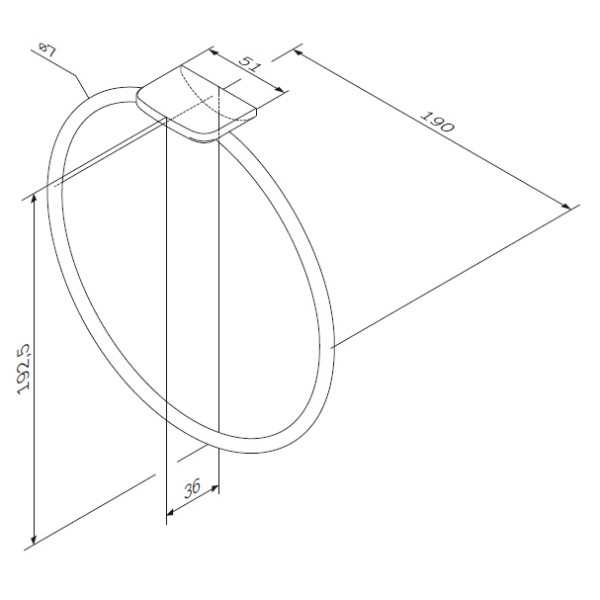 Кольцо для полотенец AM.PM Inspire 2.0 (A50A34400)