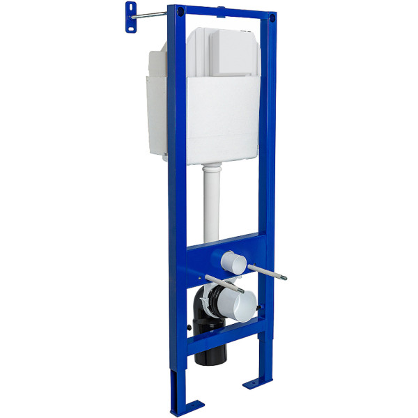 Комплект инсталляция с унитазом Berges Atom10 с клавишей Line хром/белая, унитаз ALBIT S, сидение Top Slim SO (042444)