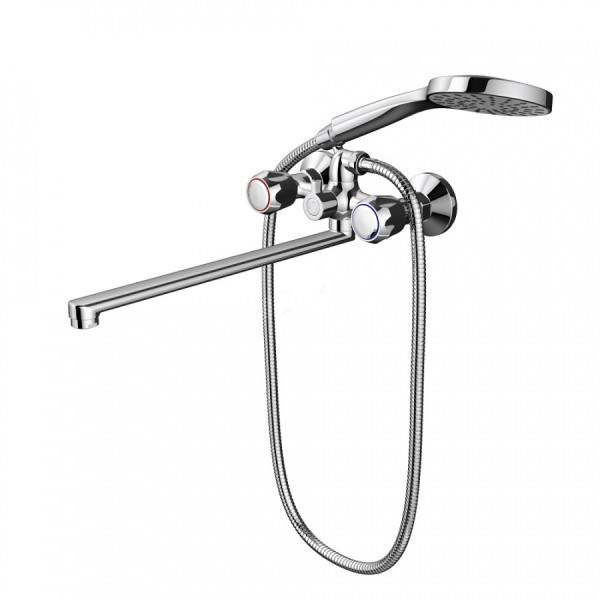 Смеситель для ванны и душа Dorff Modern с душевым набором хром (D7095000) Смеситель для ванны и душа Dorff Modern с душевым набором хром (D7095000)