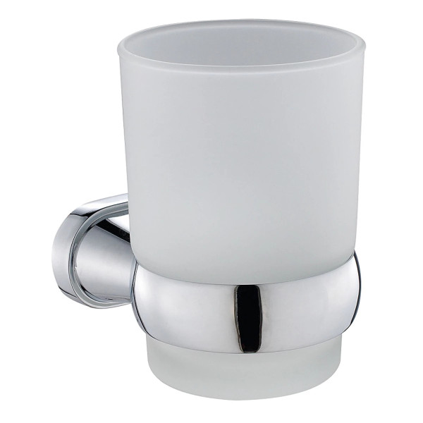 Стакан для зубных щеток Osgard Framtida с держателем, хром (51602) Стакан для зубных щеток Osgard Framtida с держателем, хром (51602)