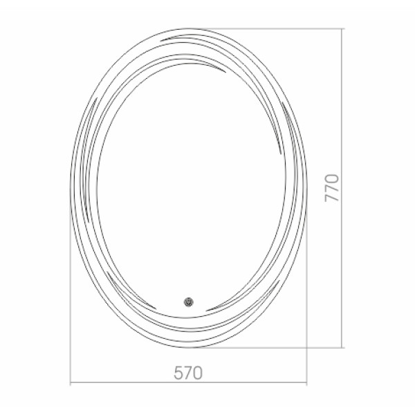 Зеркало Azario Нормандия 570х770 LED-подсветка с диммером, сенсорный выключатель (ФР-00000936) Зеркало Azario Нормандия 570х770 LED-подсветка с диммером, сенсорный выключатель (ФР-00000936)