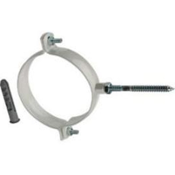 Крепление к стене Rommer 80 мм. белое металлическое (хомут) (RCA-0080-020111) Крепление к стене Rommer 80 мм. белое металлическое (хомут) (RCA-0080-020111)