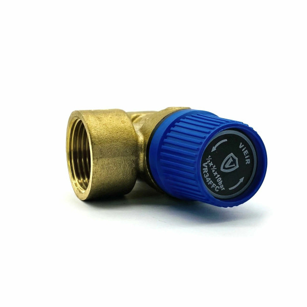 Клапан предохранительный 1/2"*3/4"ВВ 8 бар Vieir (синий) (VR34FFC-8)