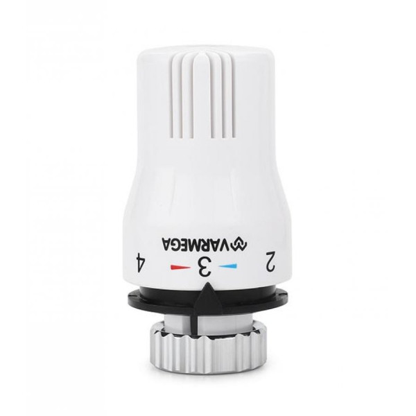 Головка термостатическая Varmega VM115 жидкостная под клик DA (белая) (VM11501)