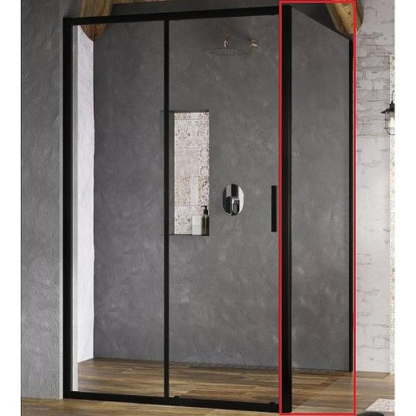 Душевое ограждение Ravak Blix Slim BLSPS-90 90x195 стекло прозрачное, профиль черный (X9BM7030Z1)