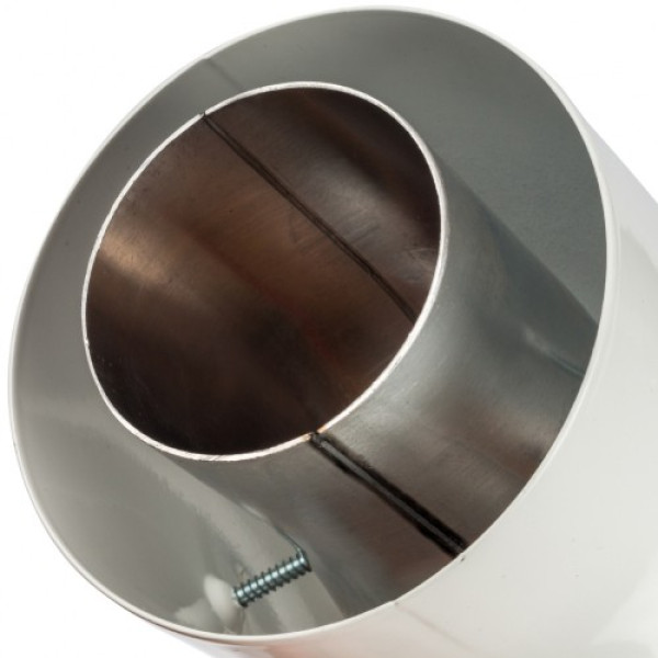 Элемент дымохода Stout отвод коаксиальный 45° п/м DN60/100 (уплотнения и хомут в комплекте) (SCA-6010-000045)