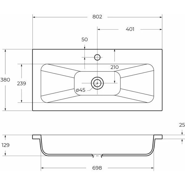 Раковина мебельная BelBagno Etna-M 80x45 белая (BB80/380-LV-MR-ETN) Раковина мебельная BelBagno Etna-M 80x45 белая (BB80/380-LV-MR-ETN)