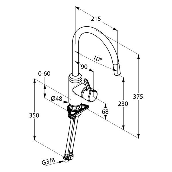 Смеситель для кухни Kludi Bingo Star (428039678) Смеситель для кухни Kludi Bingo Star (428039678)