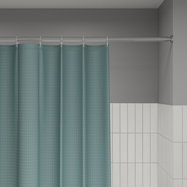 Шторка для ванн текстильная Iddis D?cor 180x200 зеленая (DW05P18i11)