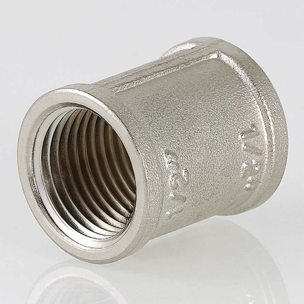 Муфта 3/4" Valtec (никель) (VTr.270.N.0005) Муфта 3/4" Valtec (никель) (VTr.270.N.0005)