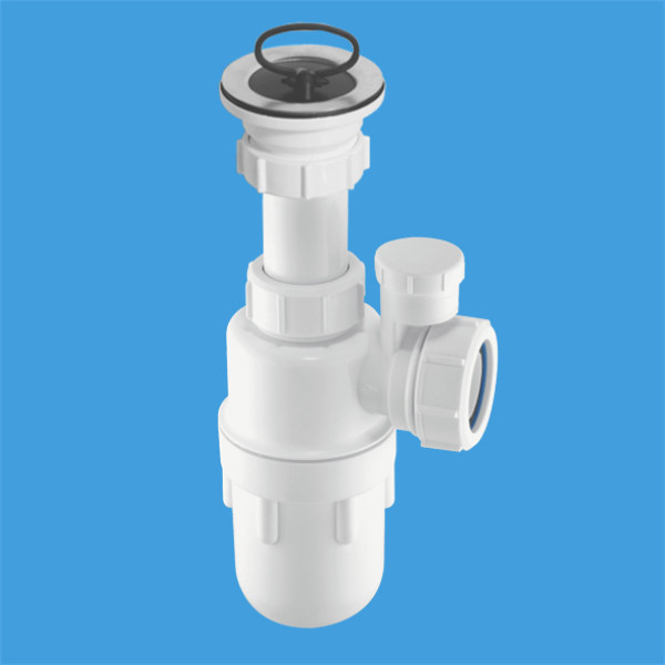 Сифон для раковины McAlpine 1 1/2''*40 мм с выпуском 70 мм, бутылочный (MRSK13V) Сифон для раковины McAlpine 1 1/2''*40 мм с выпуском 70 мм, бутылочный (MRSK13V)