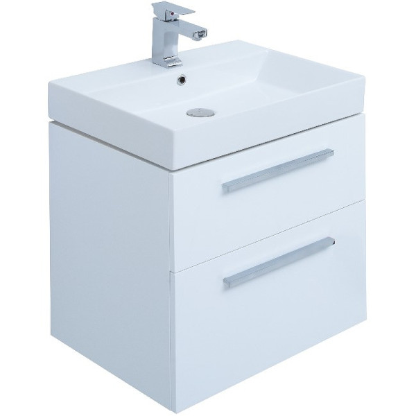 Тумба подвесная Aquanet Nova 60 белый (2 ящика) (00242279) Тумба подвесная Aquanet Nova 60 белый (2 ящика) (00242279)